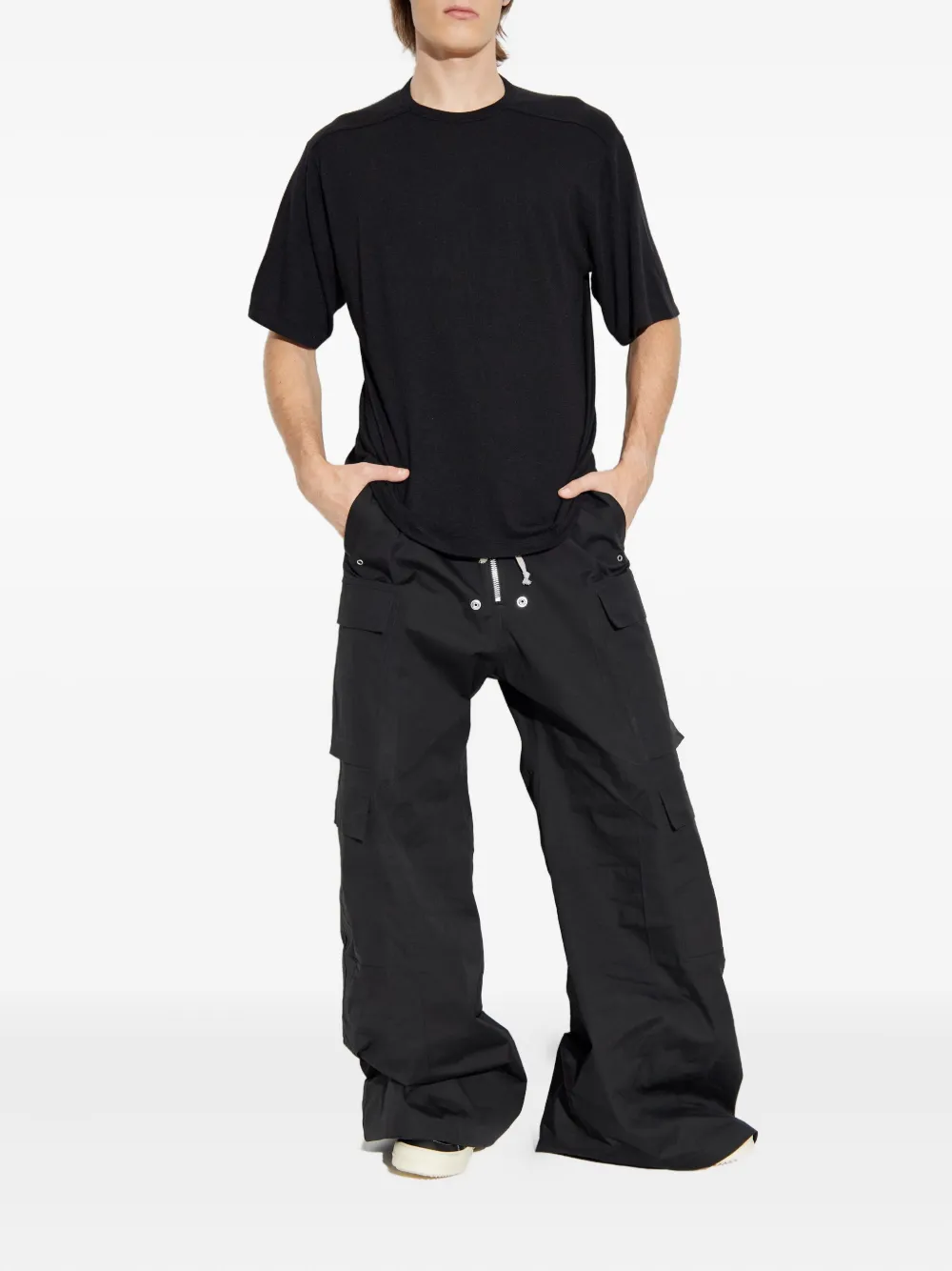 Rick Owens T-shirt met ronde hals Zwart