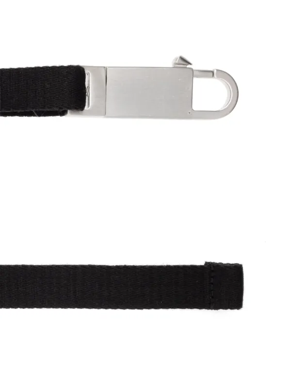 Rick Owens トングベルト 125cm ブラック　正規品 Rick Owens: Black Concordians Tongue Belt | SSENSE