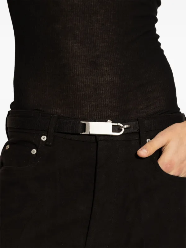 Rick Owens コットンベルト | ブラック | FARFETCH JP