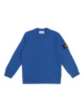 Stone Island Junior compass-patch jumper - Blue