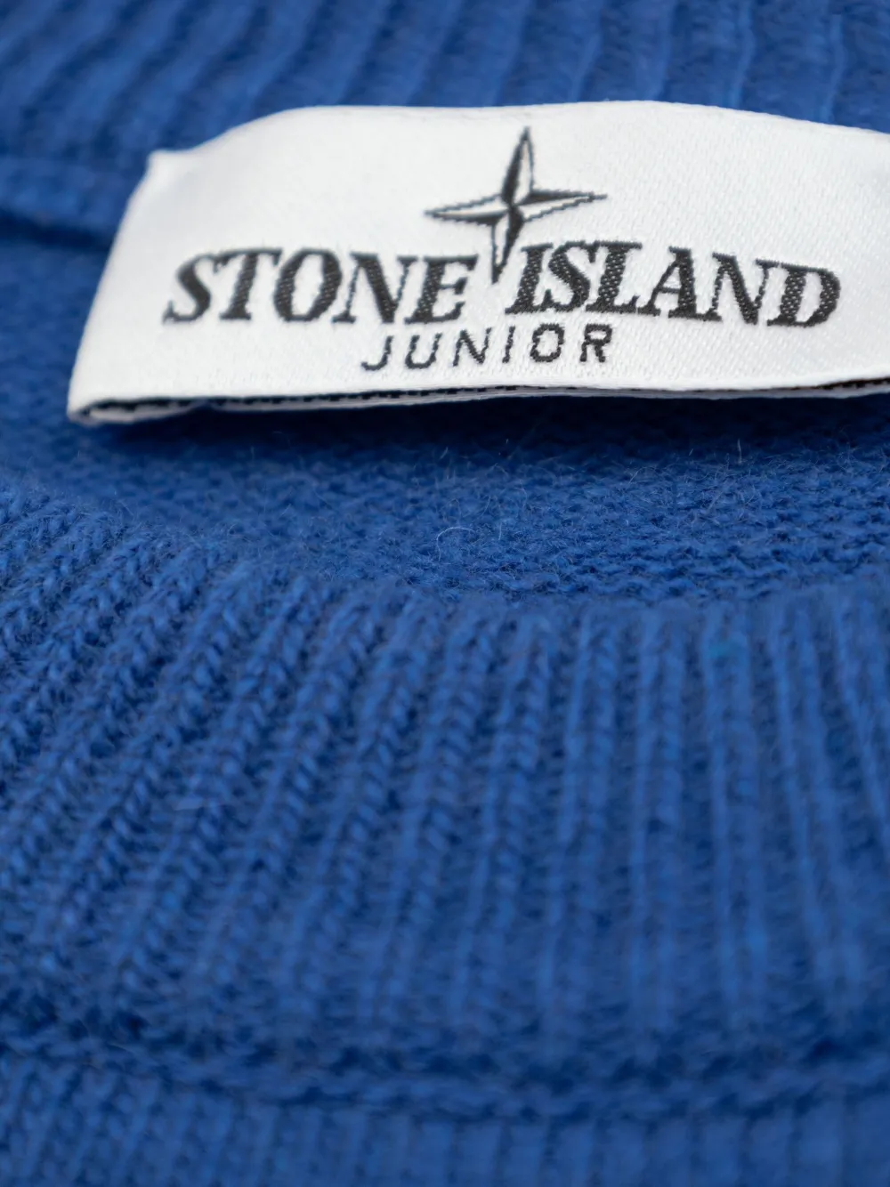 Stone Island Junior Trui met patch Blauw