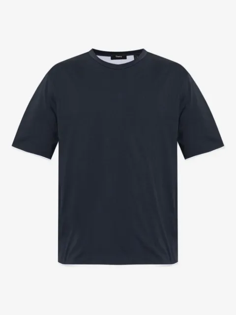 Theory contrasting-trim T-shirt