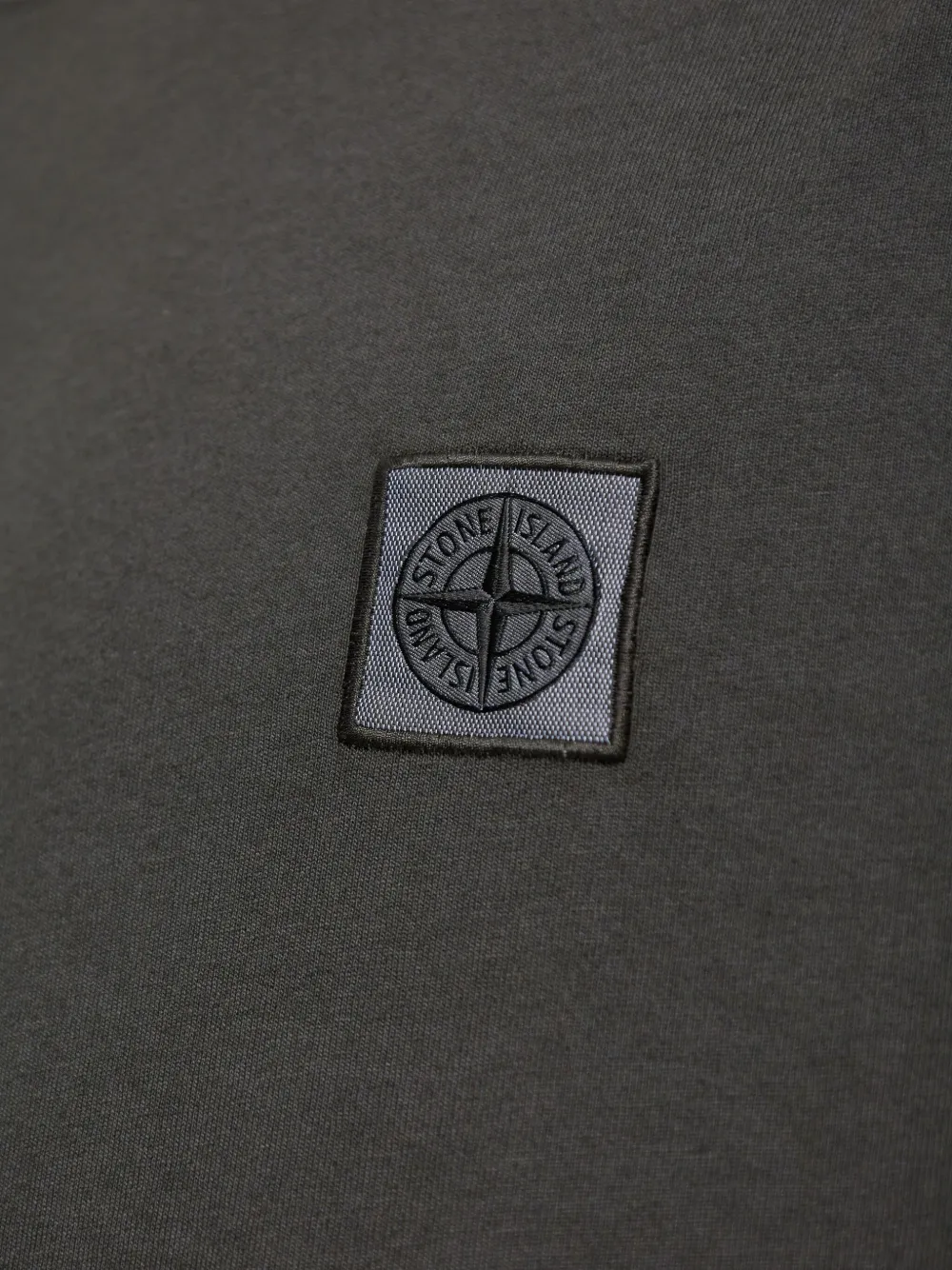 Stone Island logo-patch T-shirt Grijs