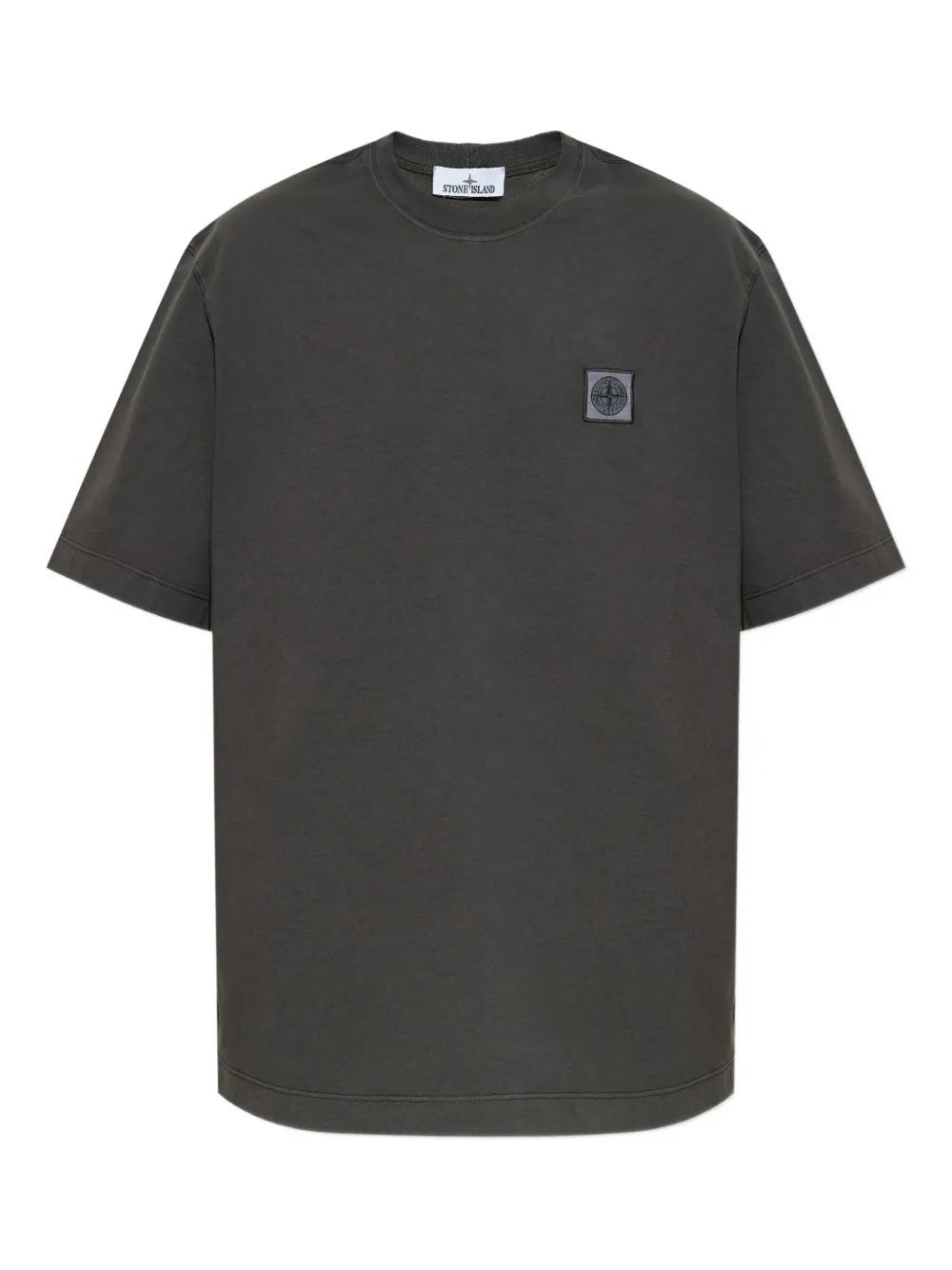 Stone Island logo-patch T-shirt Grijs