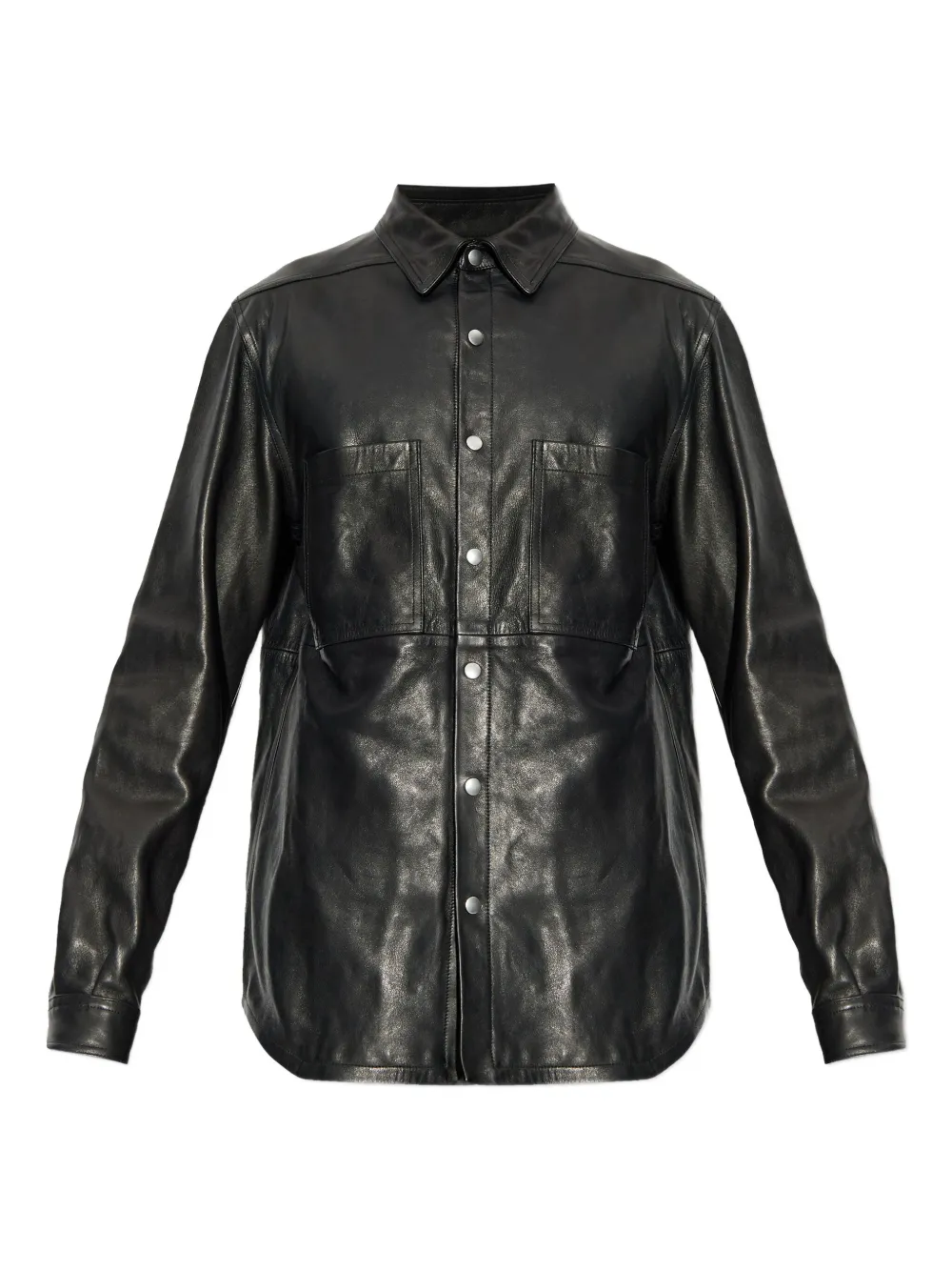 Rick Owens Overhemd met klepzak en knoopsluiting Zwart