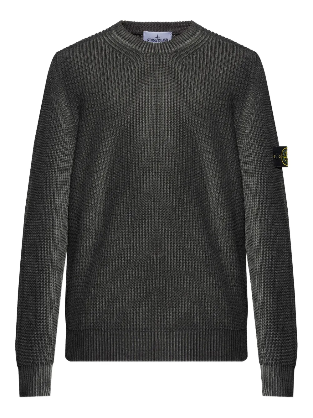 Stone Island logo-patch sweater Grijs