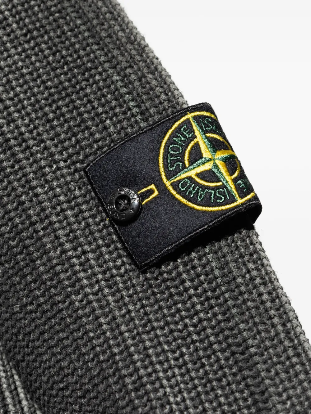 Stone Island logo-patch sweater Grijs