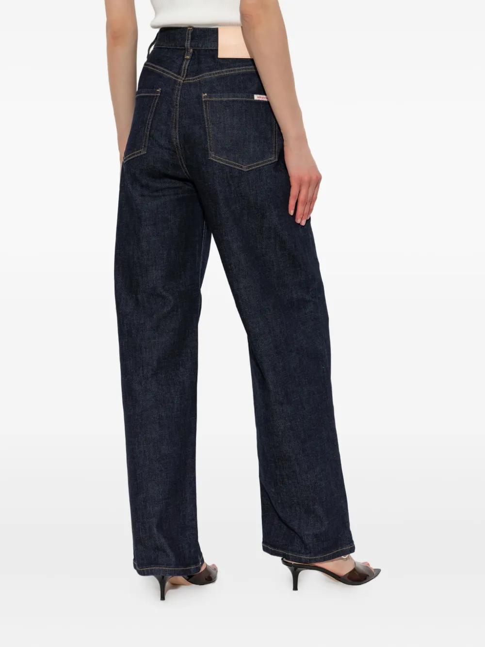 Self-Portrait 5-pockets straight jeans Blauw