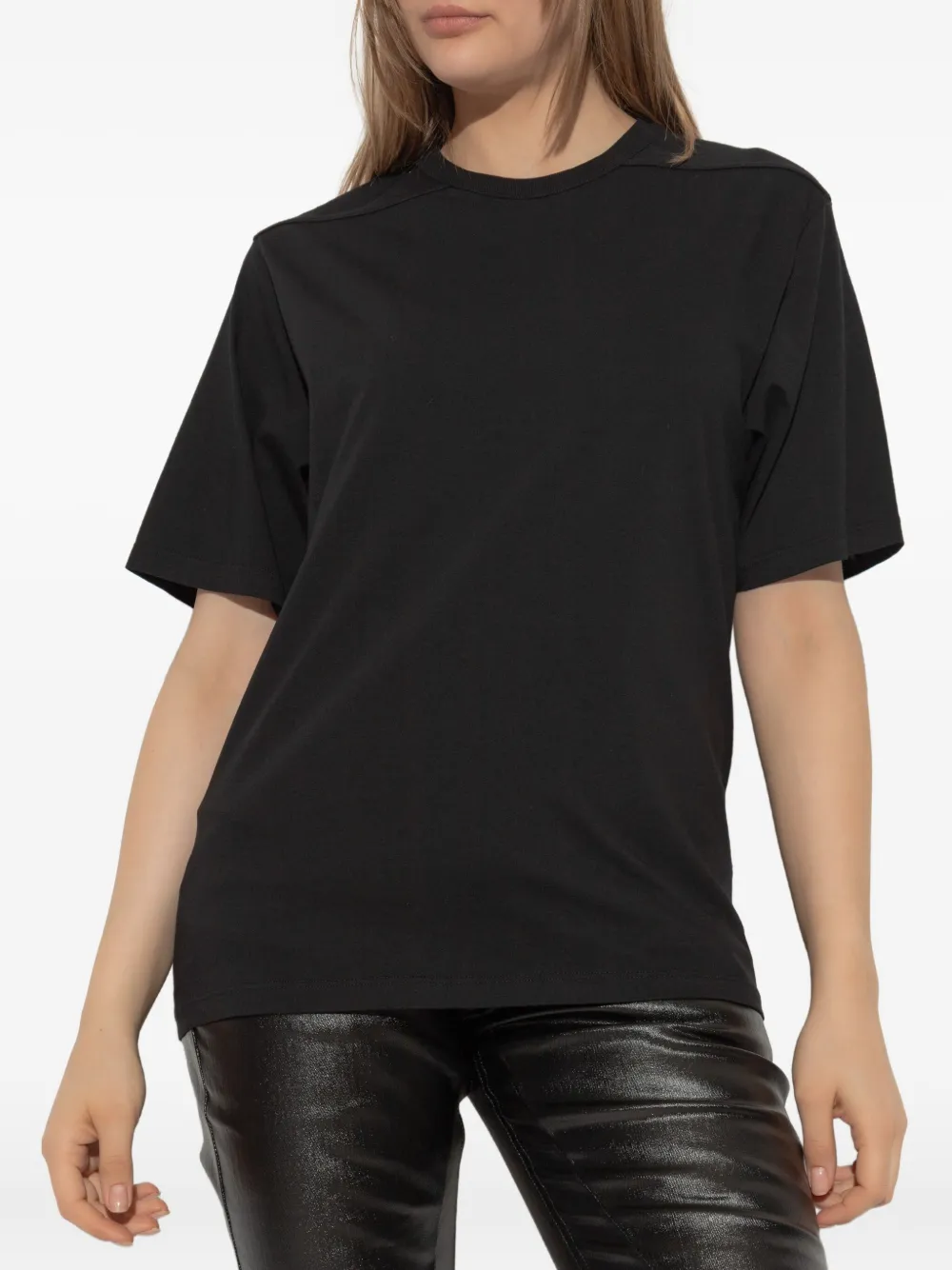 Rick Owens short-sleeve cotton T-shirt Zwart