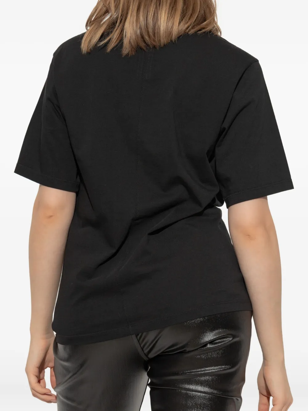 Rick Owens short-sleeve cotton T-shirt Zwart