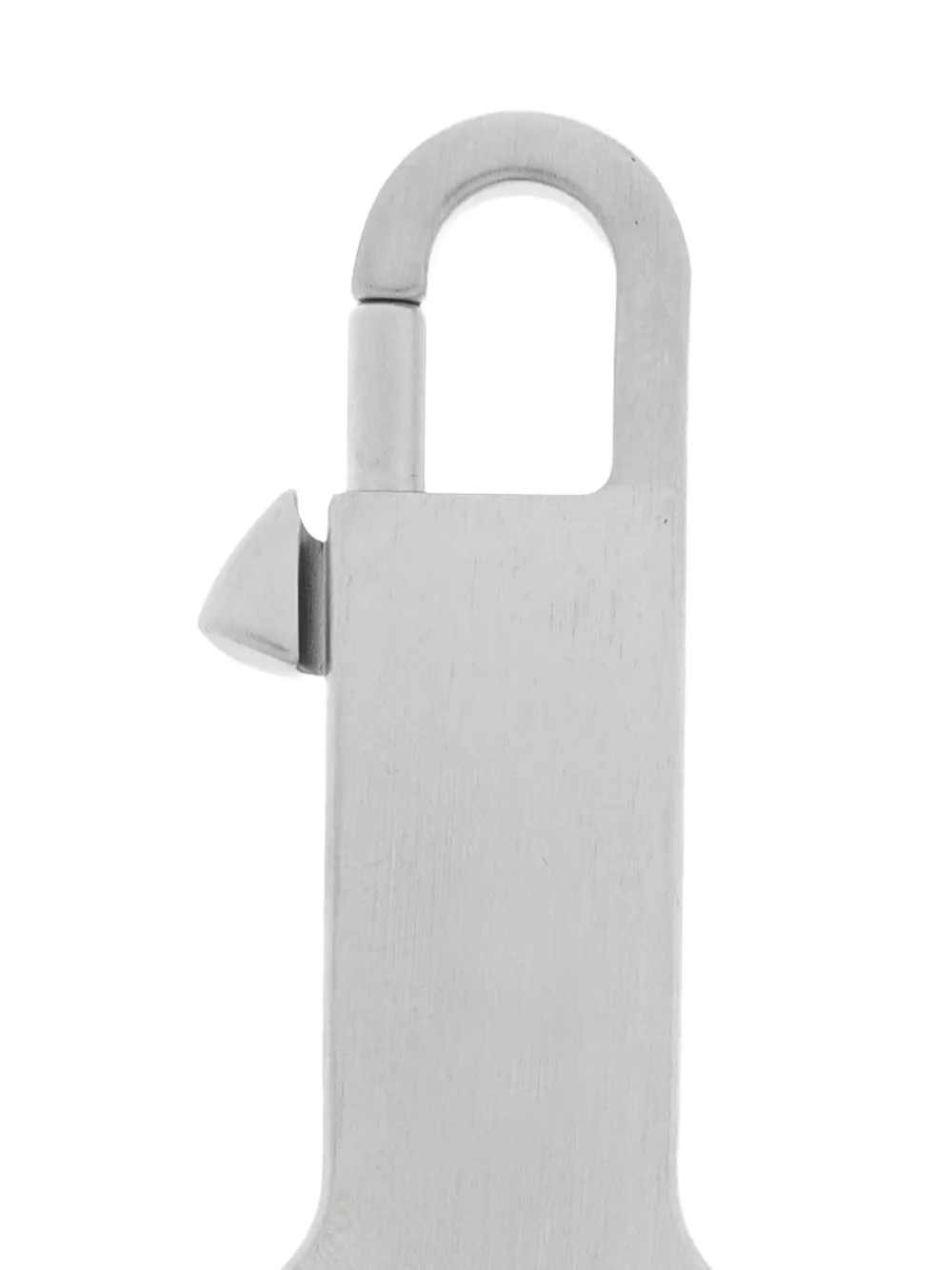 Rick Owens Geborstelde sleutelhanger Zilver