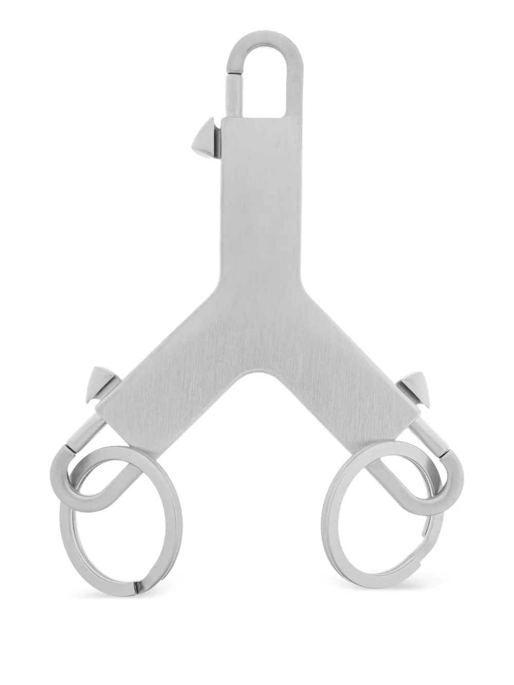 Rick Owens Geborstelde sleutelhanger Zilver