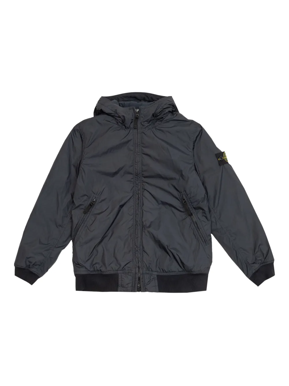 Stone Island Junior hooded jacket Blauw