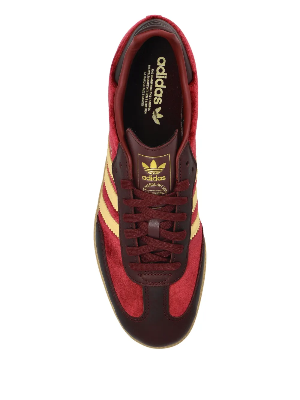 adidas Samba OG velvet sneakers Red
