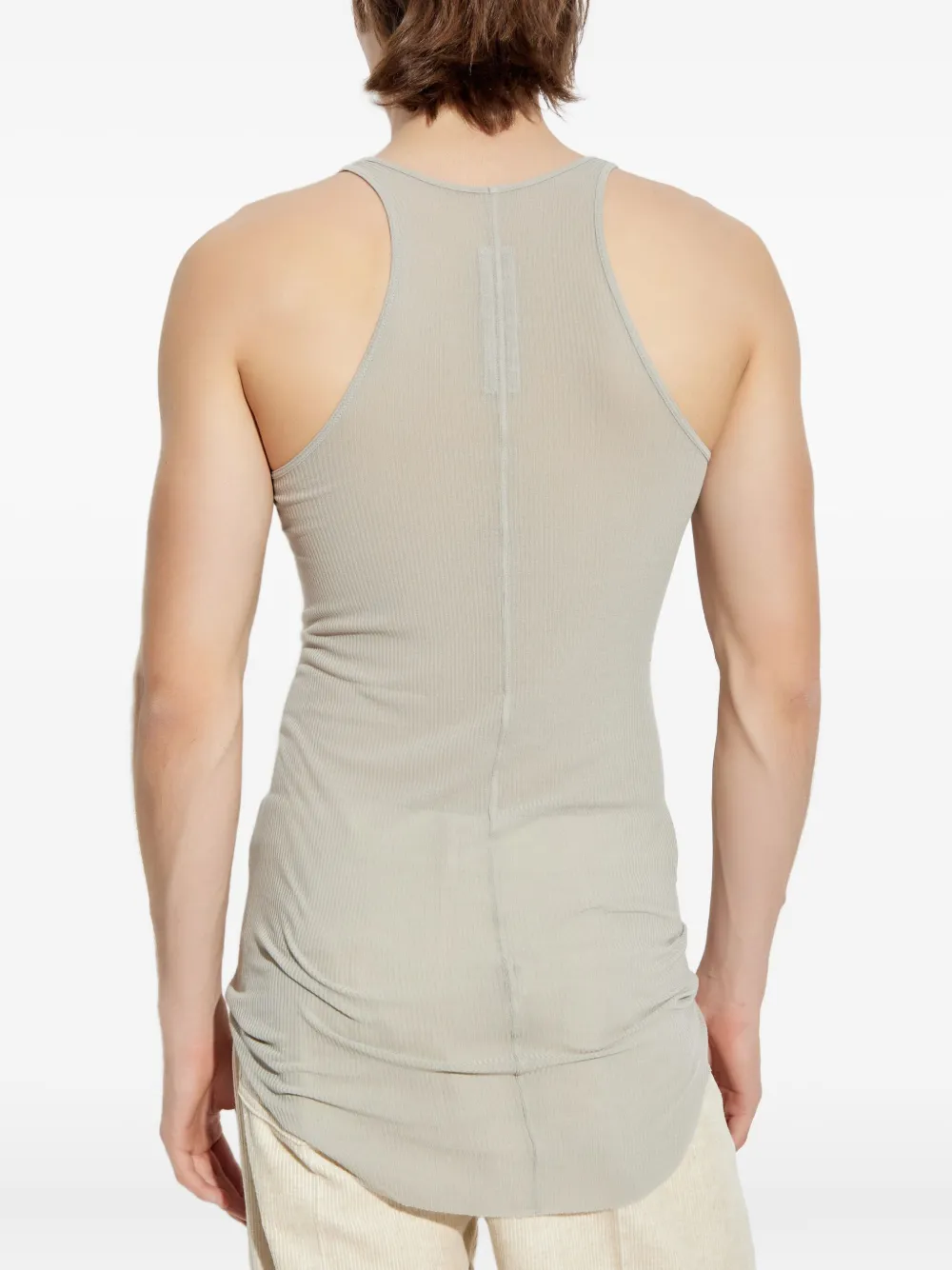 Rick Owens Geribbelde tanktop Beige