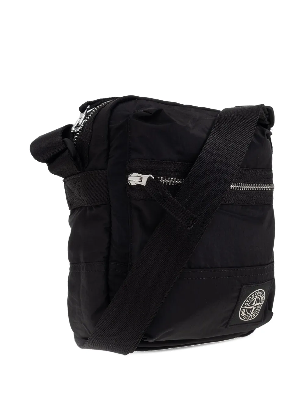 Stone Island zip-fastening messenger bag Zwart