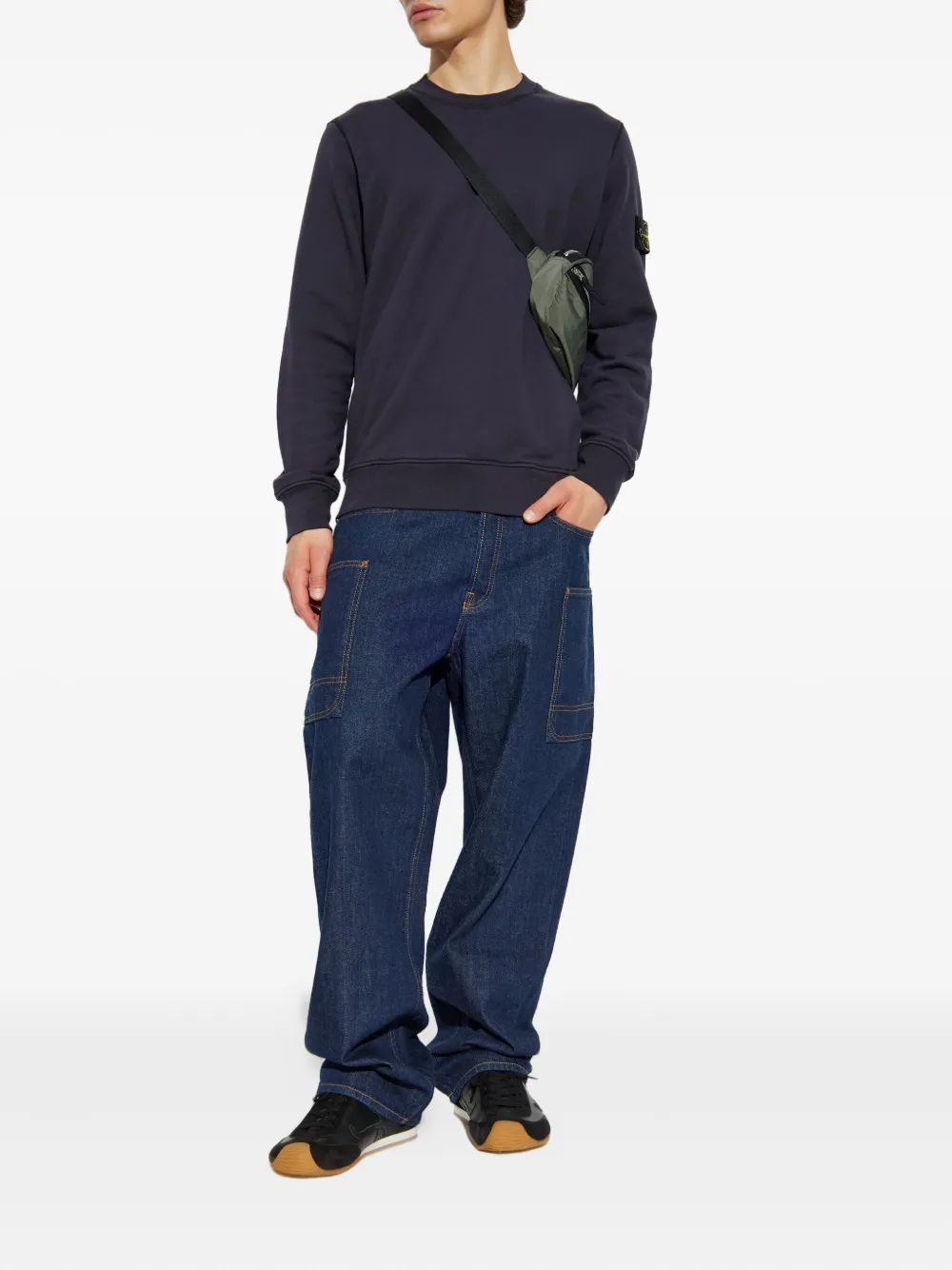 Stone Island Compass-patch sweatshirt | Sweatshirts | Image 2