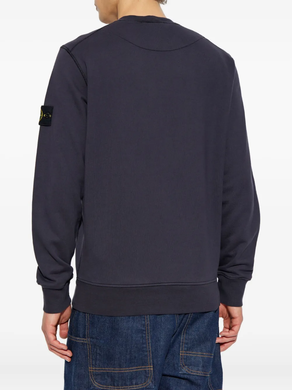 Stone Island Compass-patch sweatshirt Blauw
