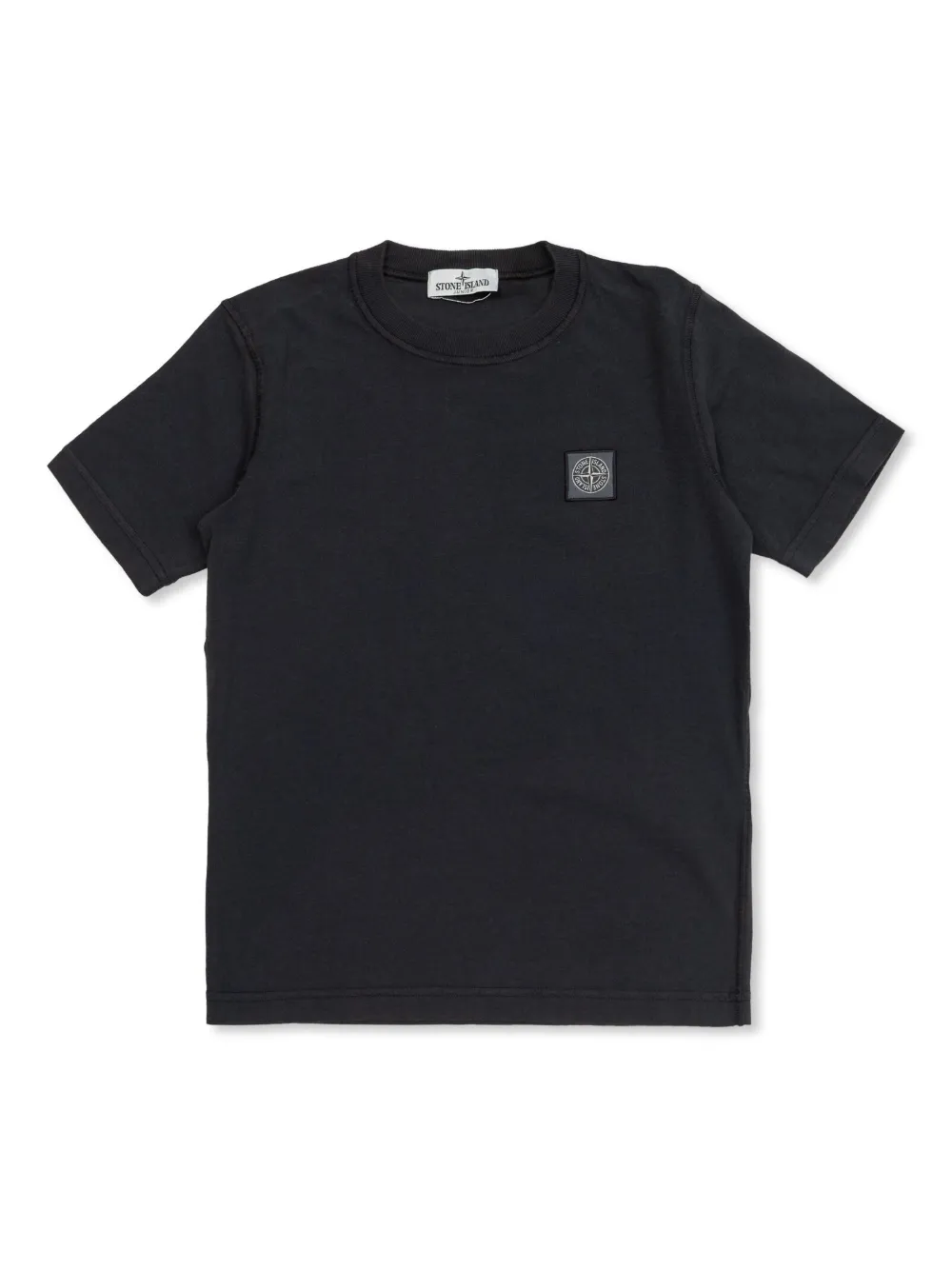 Stone Island Junior Compass-logo T-shirt Zwart
