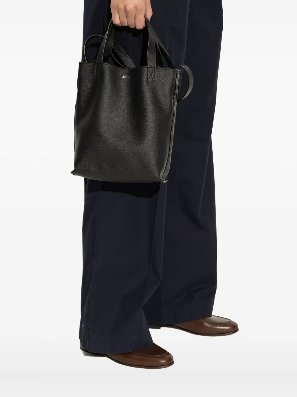 A.P.C. Shopper met handgreep Zwart