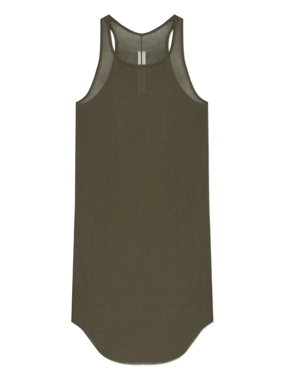Rick Owens Geribbelde tanktop Groen