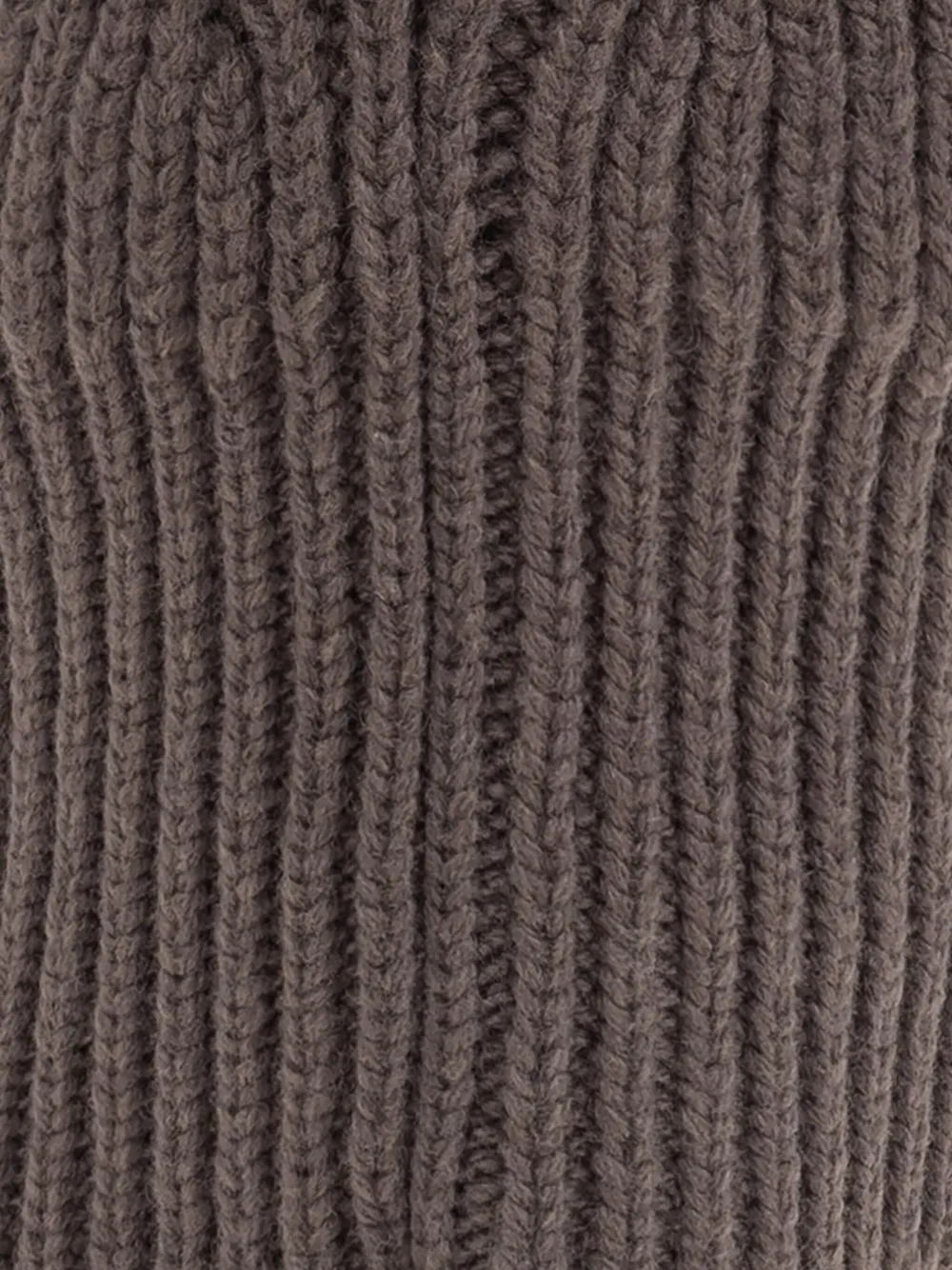 Rick Owens Geribbelde wollen bivakmuts Beige