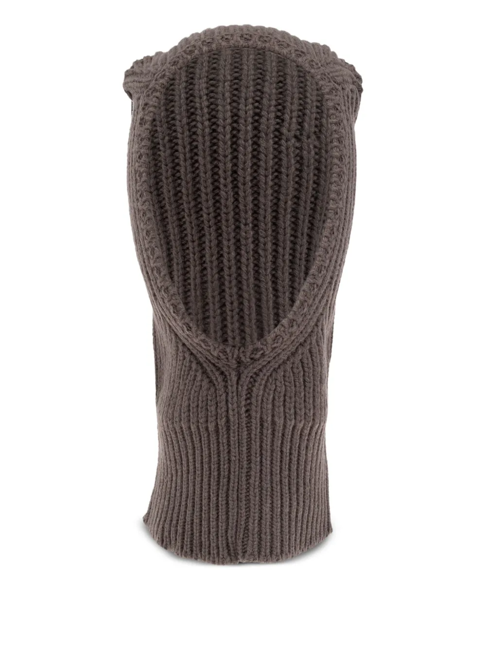 Rick Owens ribbed wool balaclava | Neutrals | Image 1