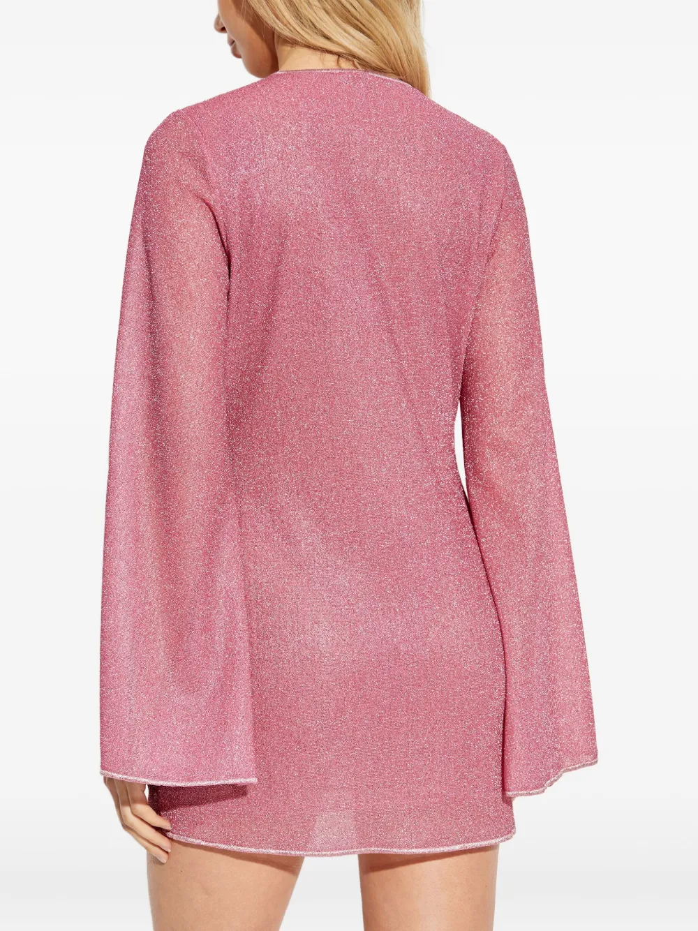 Oséree Mini-jurk met klokmouwen Roze