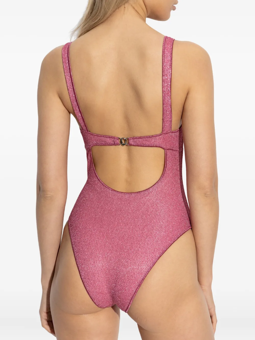 Oséree glitter underwired swimsuit Roze