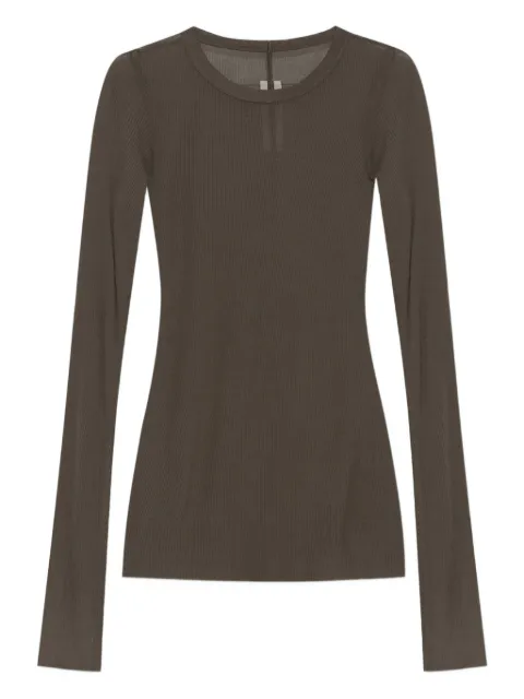 Rick Owens ribbed long-sleeve top