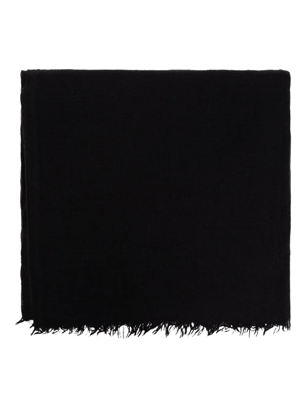 Rick Owens frayed scarf Zwart