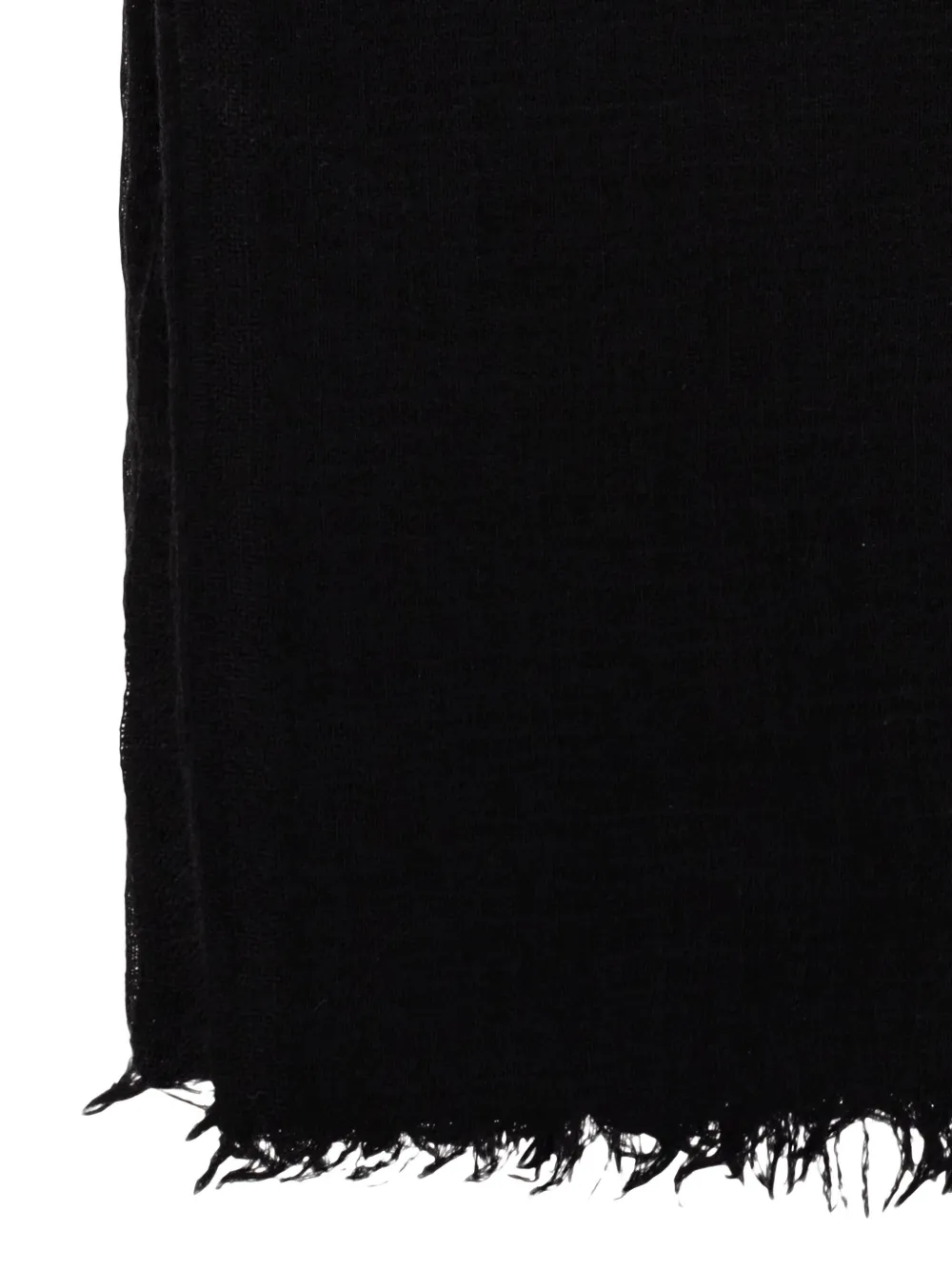 Rick Owens Sjaal met franje Zwart