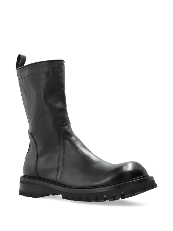 Rick Owens Concordians Army Creeper zip-fastening Boots | Black