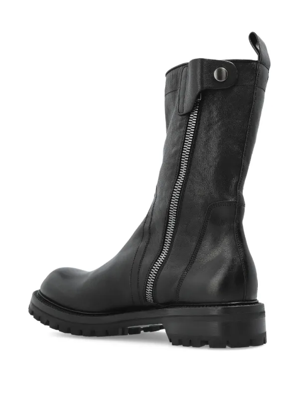 Rick Owens Concordians Army Creeper zip-fastening Boots | Black