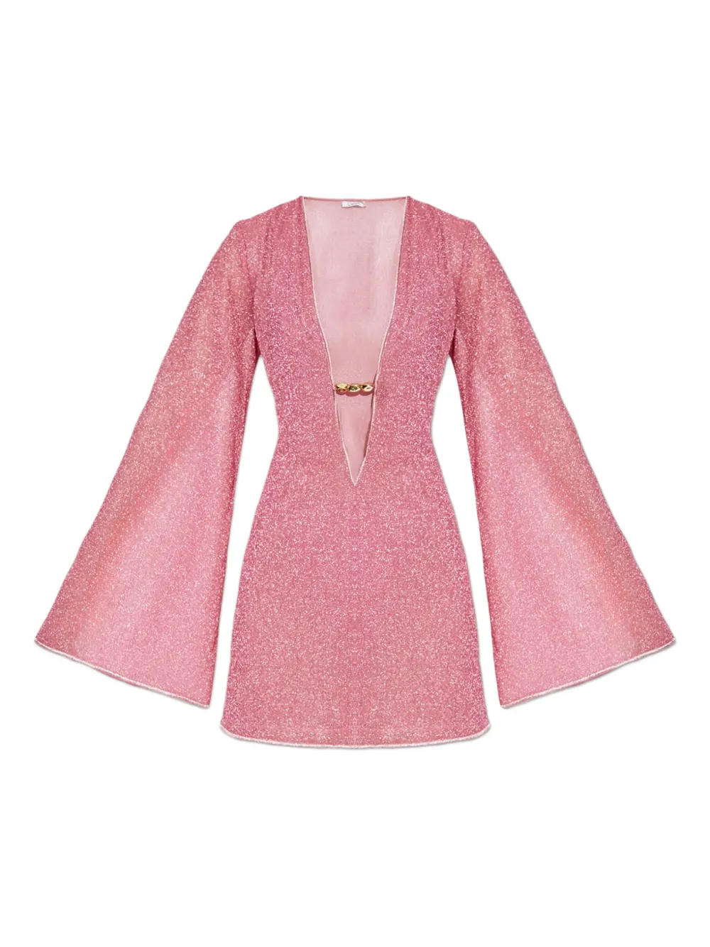 Oséree bell-sleeve mini dress Roze