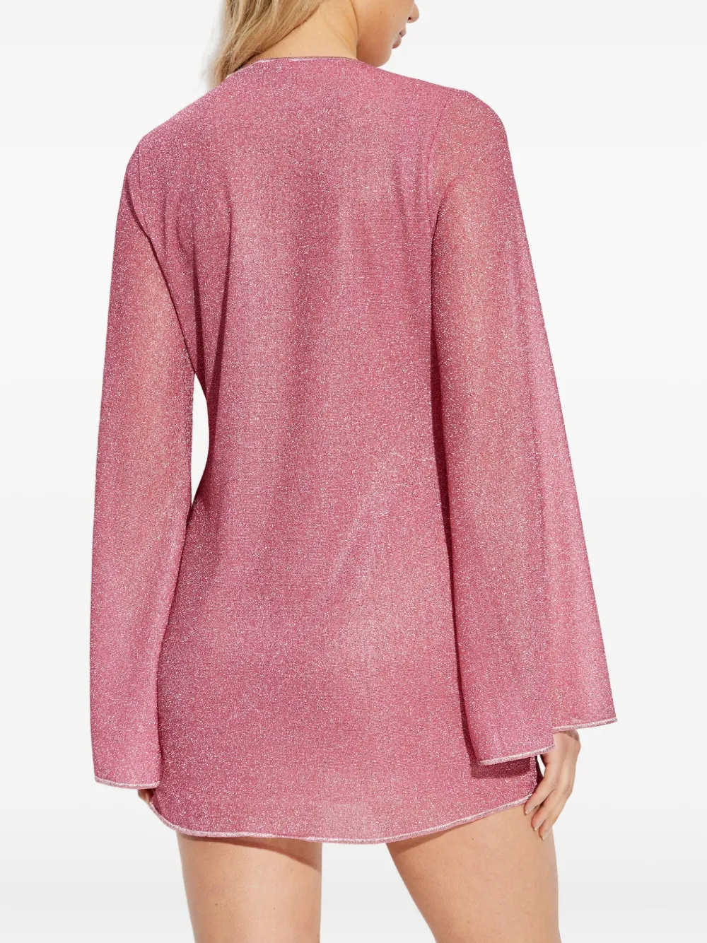 Oséree Mini-jurk met klokmouwen Roze