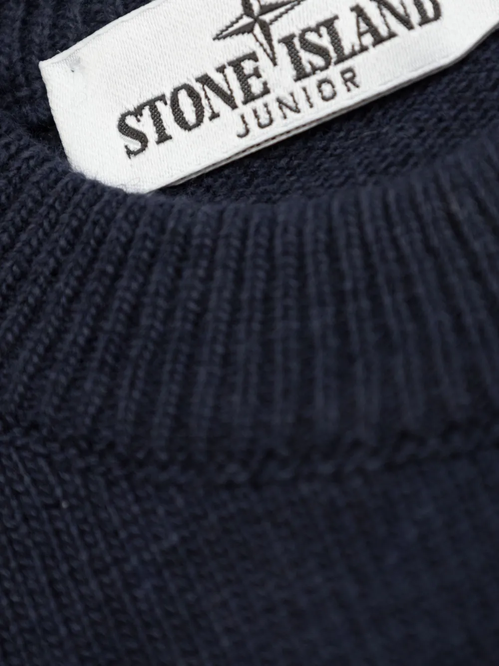 Stone Island Junior Trui met Compass-logopatch Blauw