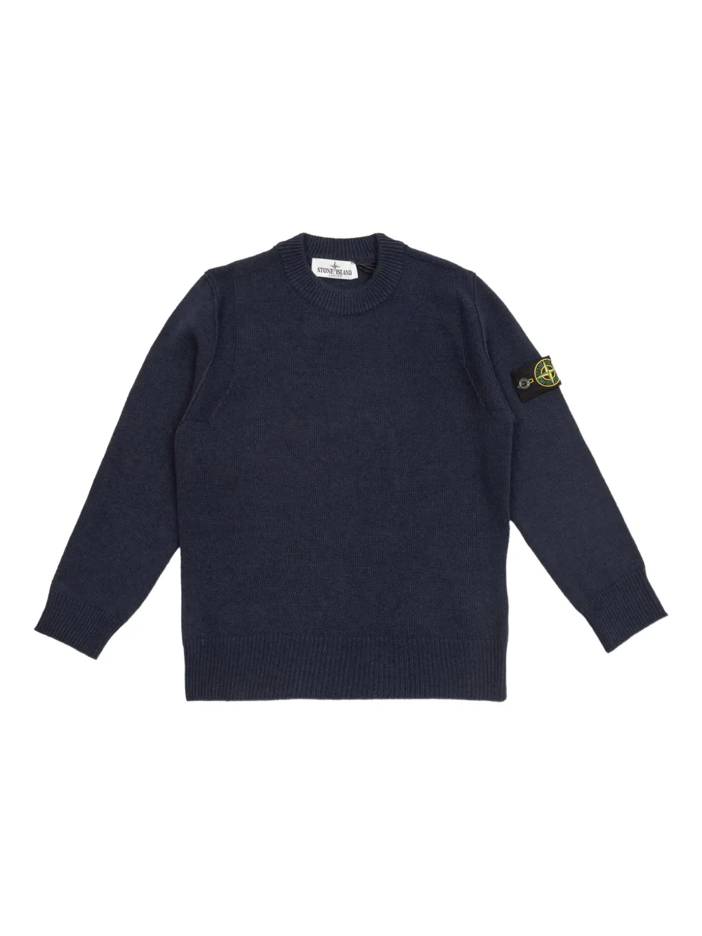 Stone Island Junior Compass-badge sweater Blauw