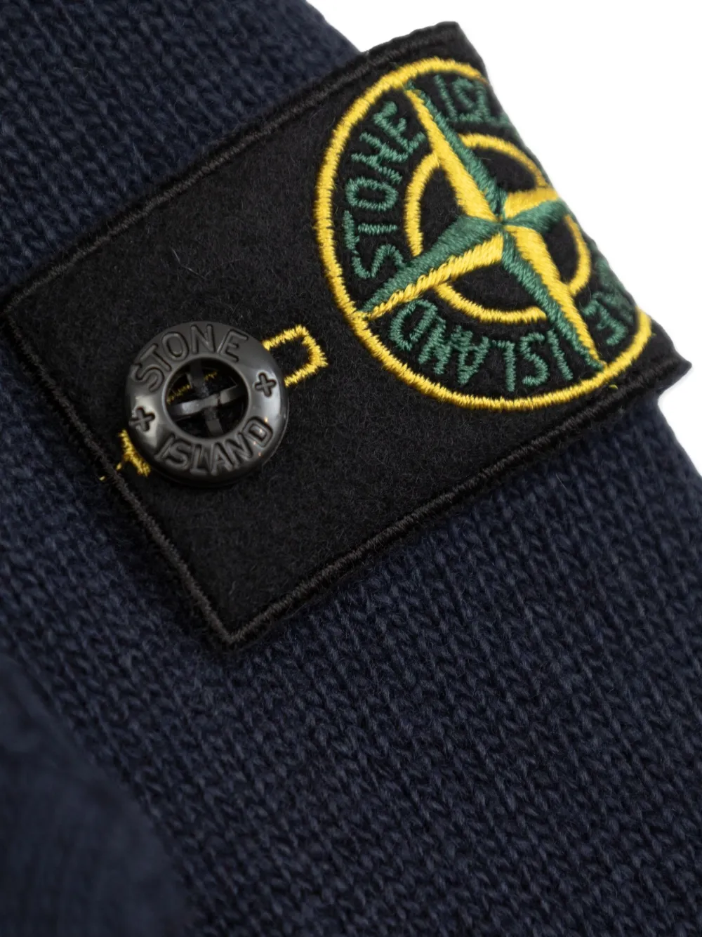 Stone Island Junior Trui met Compass-logopatch Blauw