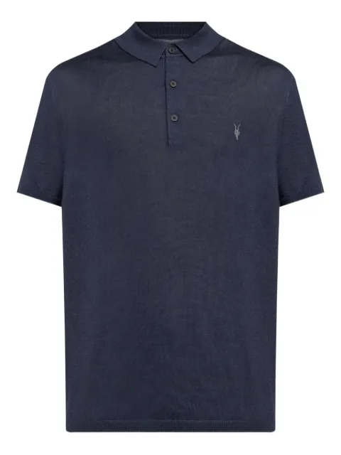 AllSaints short-sleeves logo polo shirt
