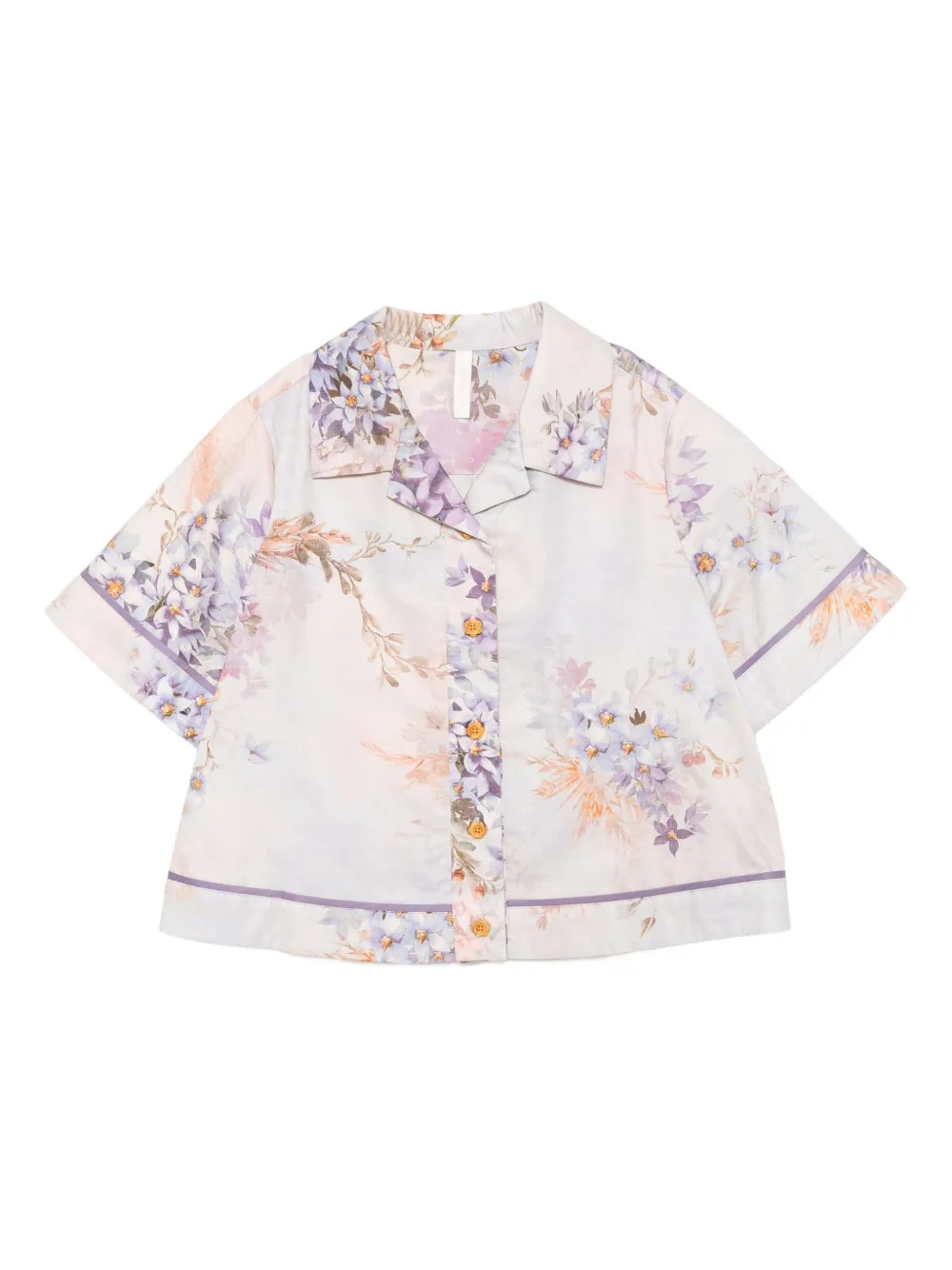 ZIMMER N Kids Cascadian popeline shirt Blauw