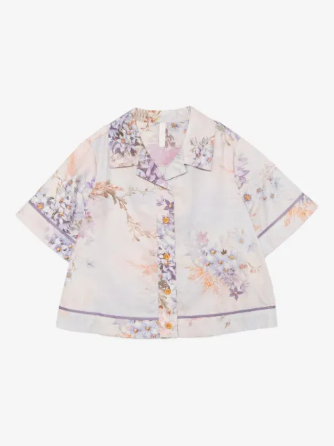 ZIMMERMANN Kids Cascadian Popeline-Hemd
