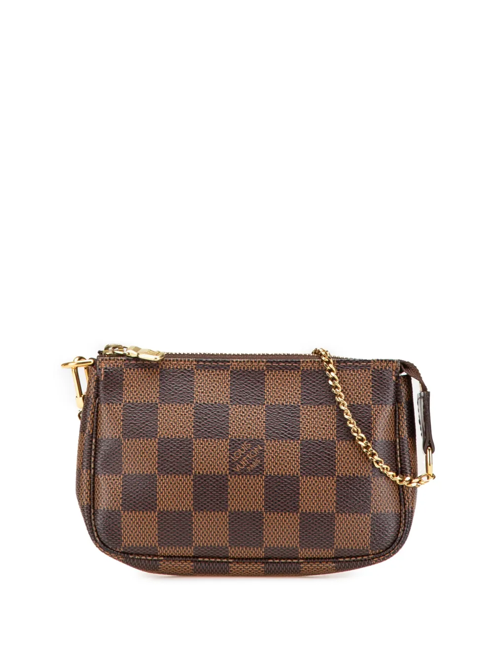 Louis Vuitton Pre-Owned 2012 Damier Ebene Mini Pochette Accessoires handbag | Brown | Image 1