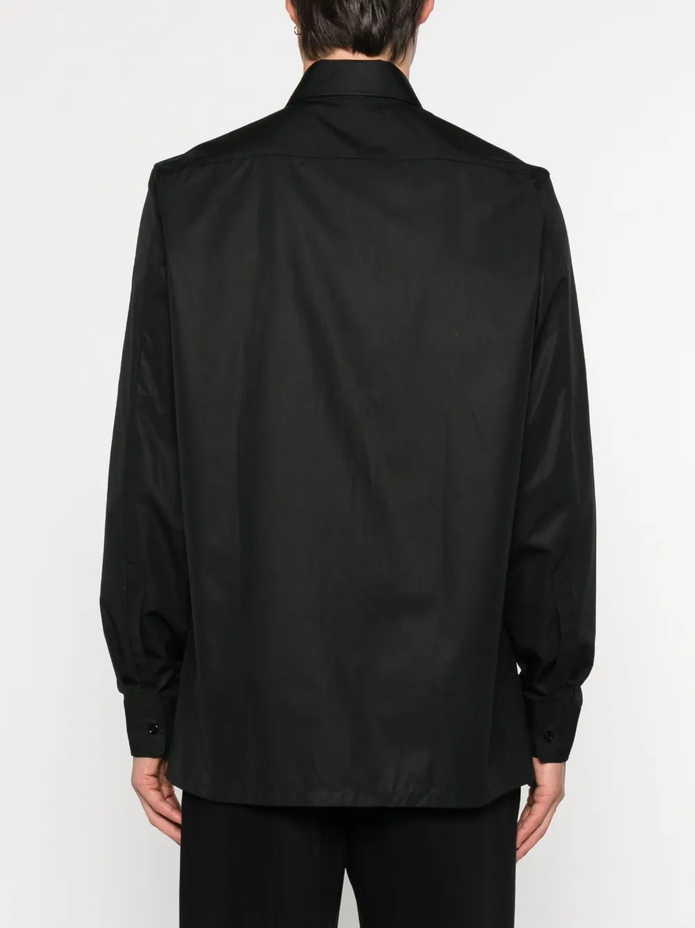 Givenchy Overhemd met geborduurd logo Zwart