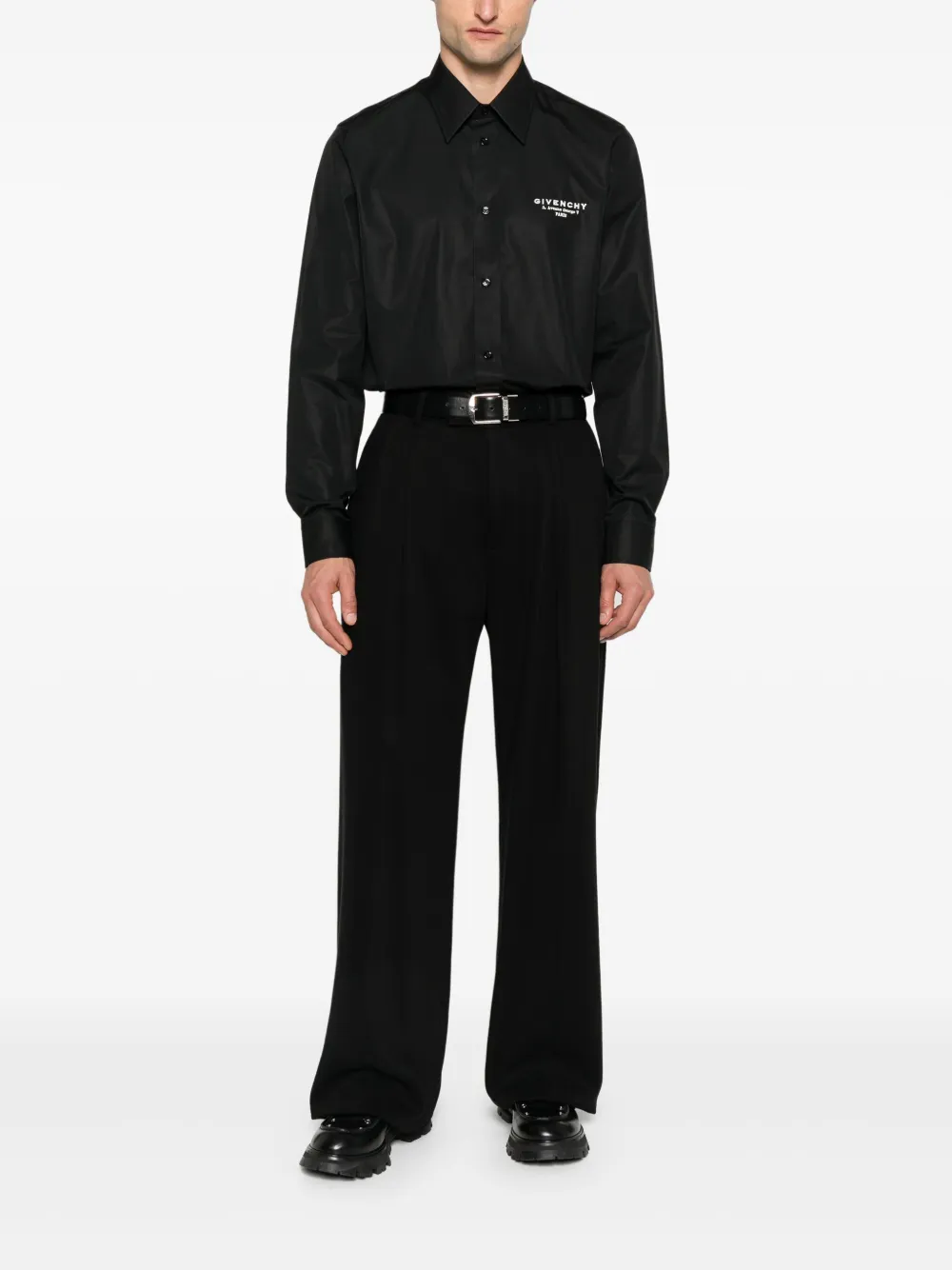 Givenchy logo-embroidered cotton shirt | Image 2