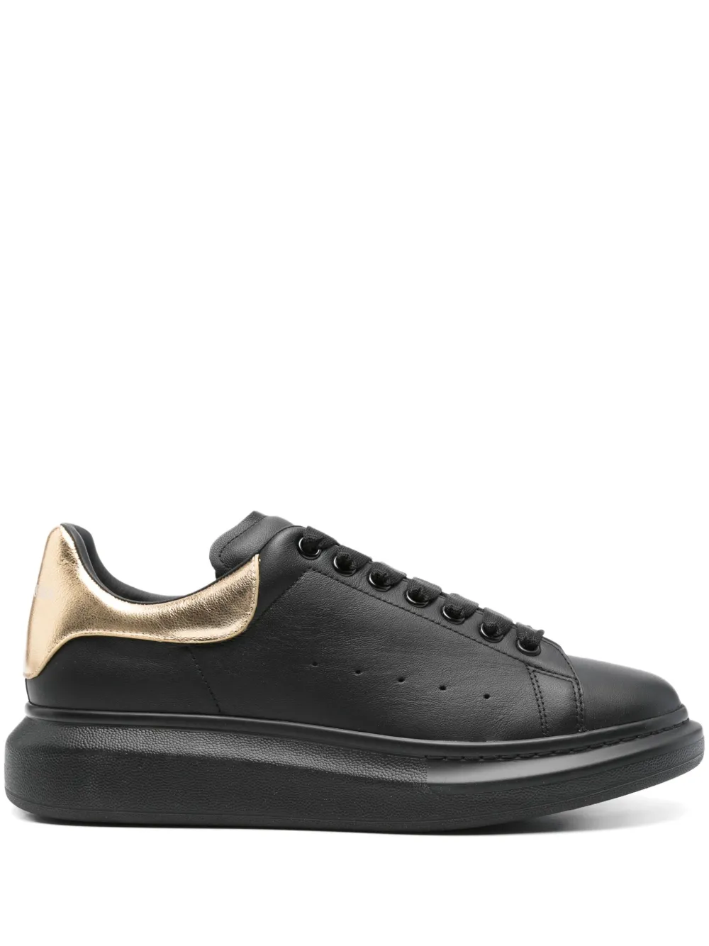 Alexander McQueen Oversized leather sneakers - ブラック Alexander McQueen Oversized leather sneakers - ブラック