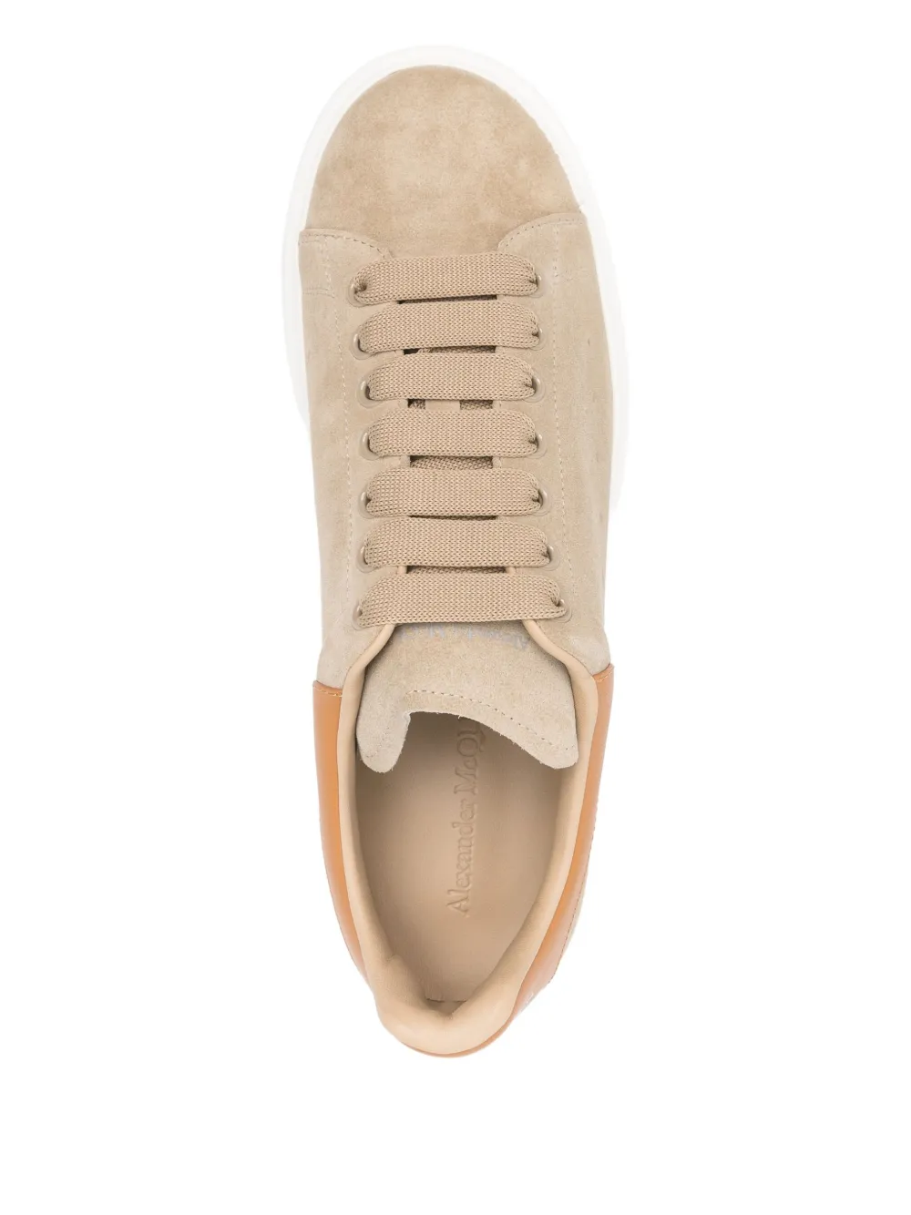 Alexander McQueen Oversized suede sneakers Brown