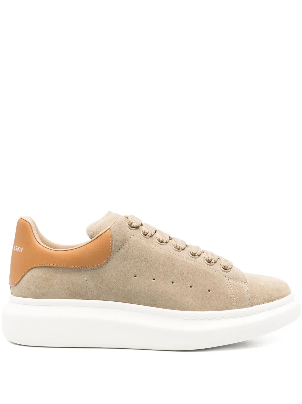 Alexander McQueen Oversized suede sneakers Bruin