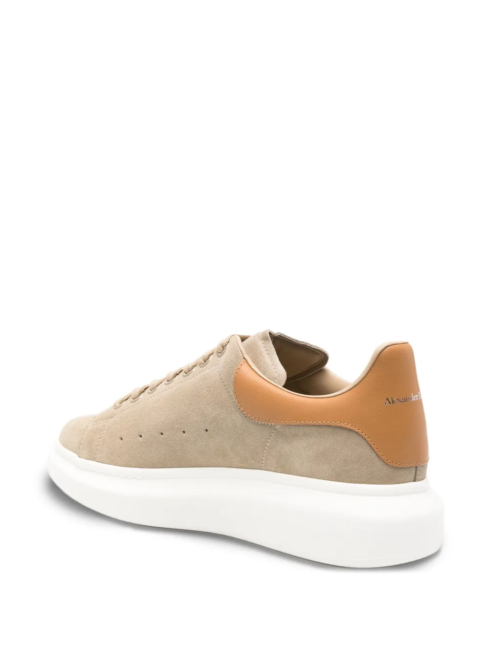 Alexander McQueen Oversized suede sneakers Brown