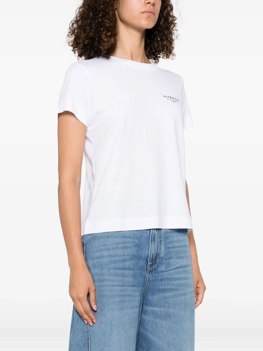 Givenchy T-shirt met logoprint Wit